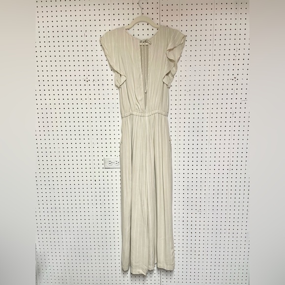 Aritzia Wilfred Fleurette Ruffled Wide Leg Jumpsuit - Picture 5 of 6